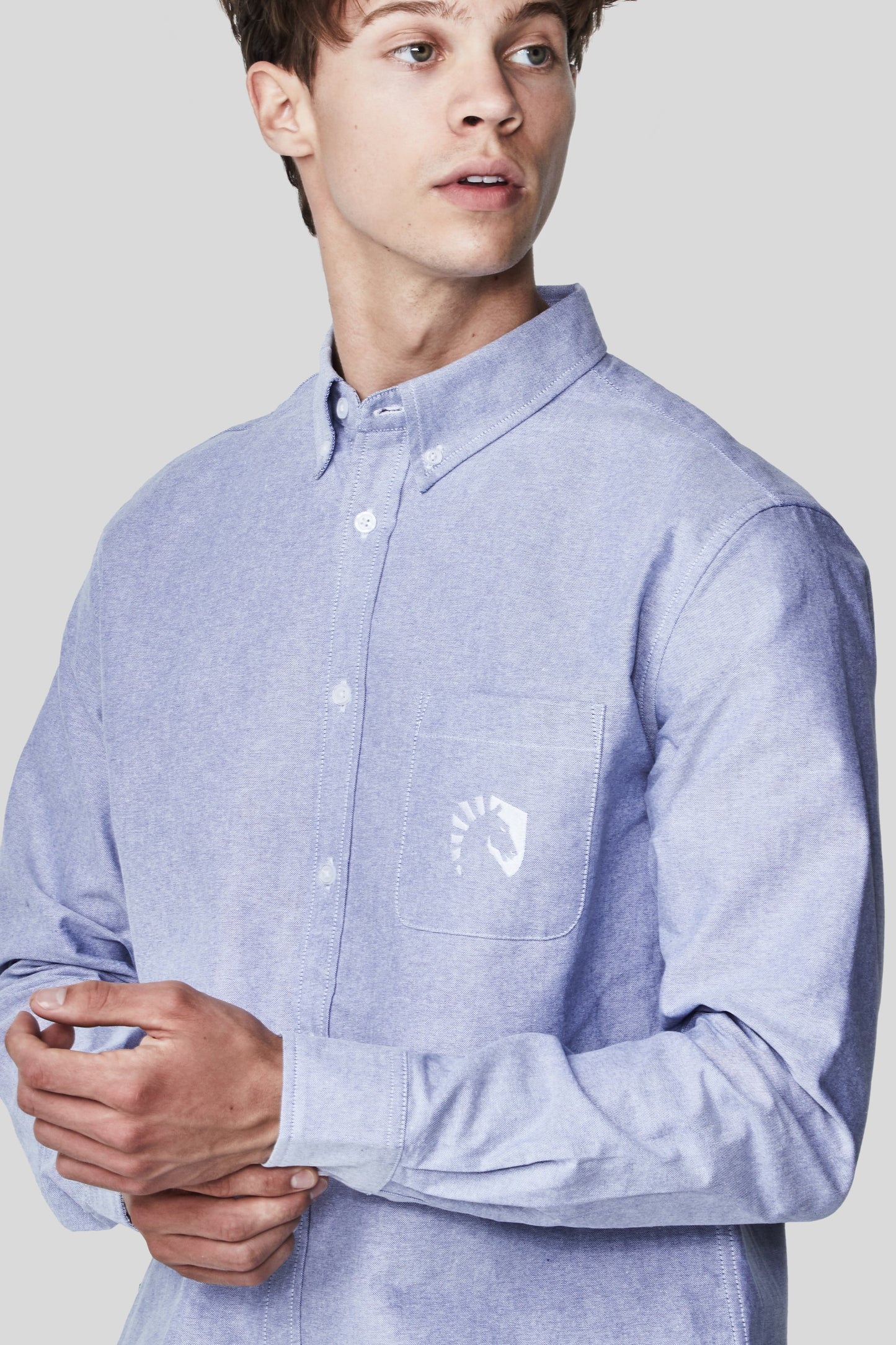 LIQUID LONG SLEEVE OXFORD SHIRT - BLUE OXFORD