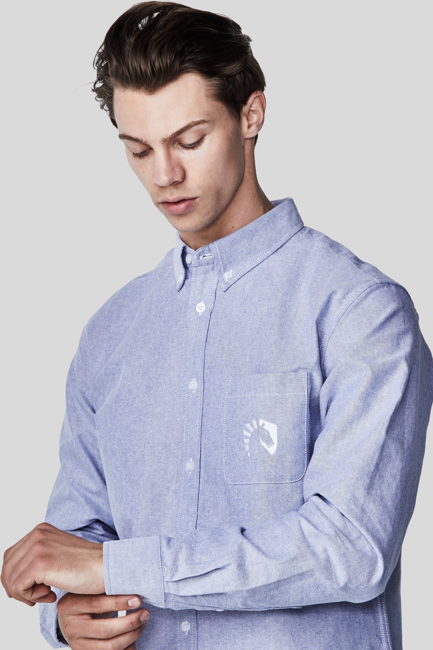 LIQUID LONG SLEEVE OXFORD SHIRT - BLUE OXFORD