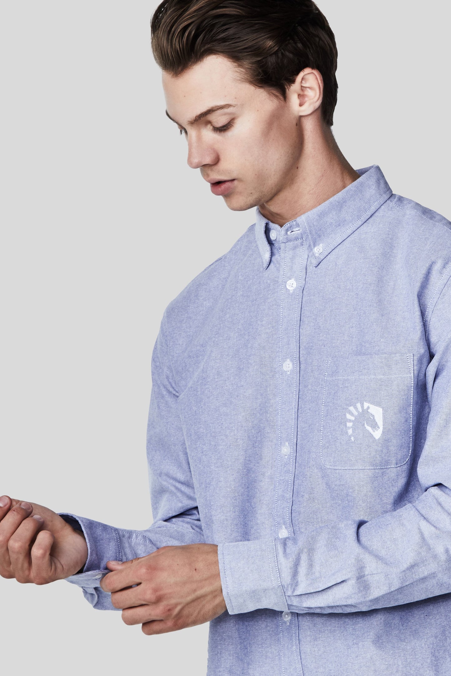 LIQUID LONG SLEEVE OXFORD SHIRT - BLUE OXFORD