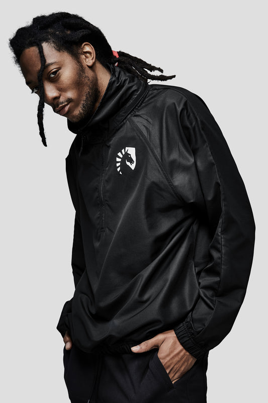 LIQUID PRESTIGE HALF ZIP WINDBREAKER - BLACK