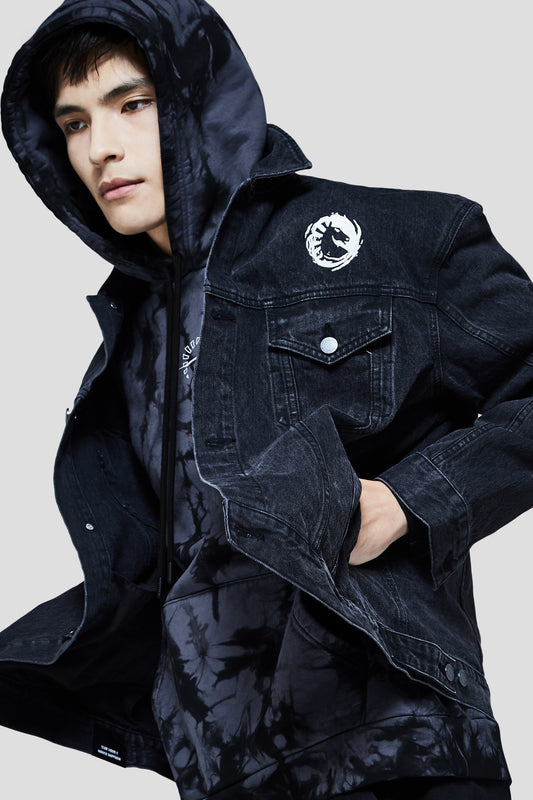 LIQUID x NARUTO LEAF VILLAGE DENIM JACKET
