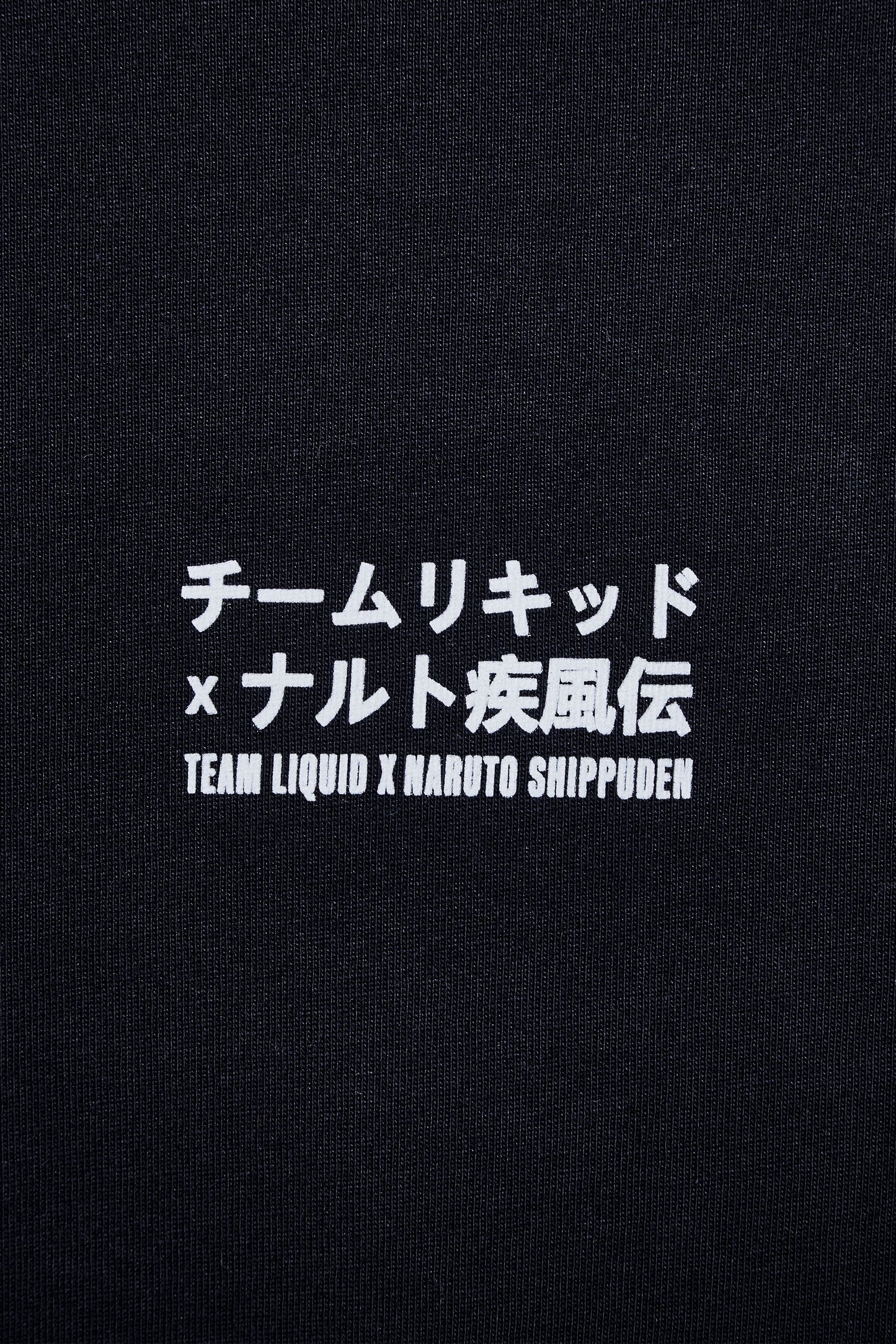LIQUID x NARUTO LEAF VILLAGE LONG SLEEVE TEE - BLACK