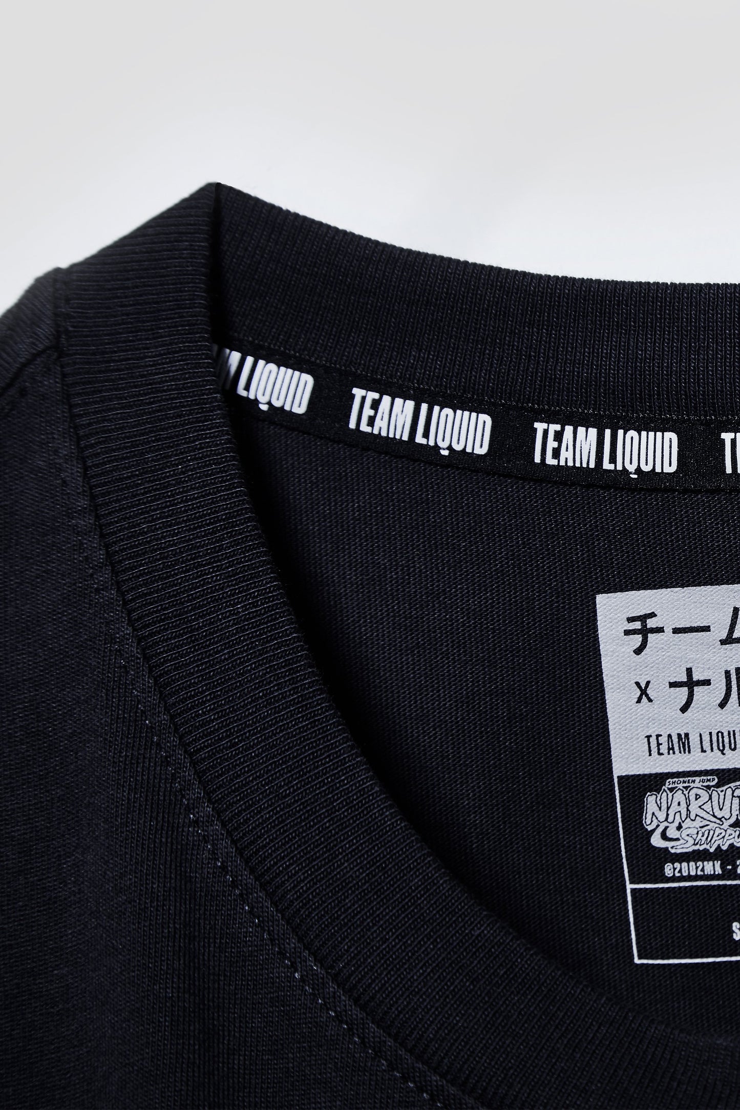 LIQUID x NARUTO LEAF VILLAGE LONG SLEEVE TEE - BLACK
