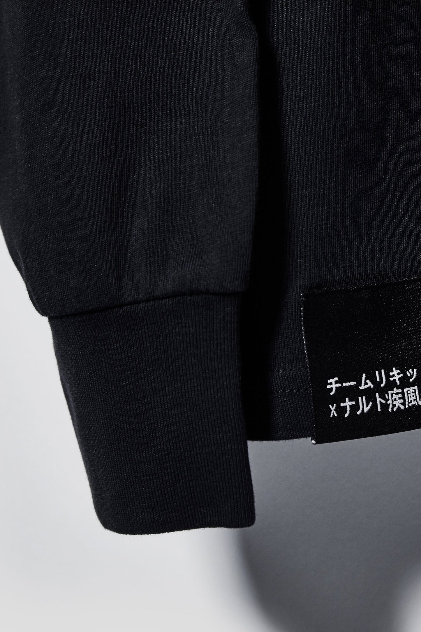 LIQUID x NARUTO LEAF VILLAGE LONG SLEEVE TEE - BLACK