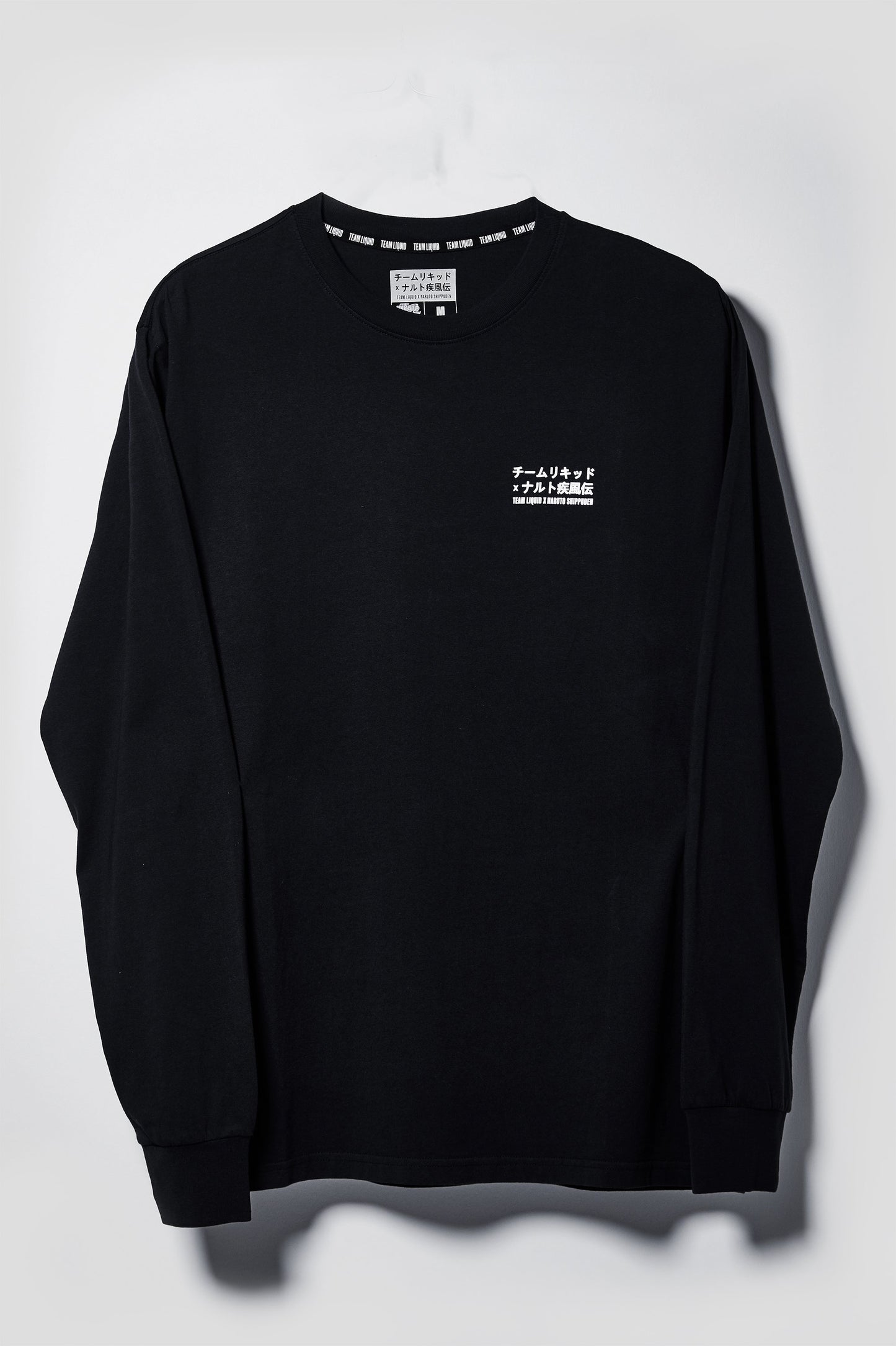 LIQUID x NARUTO LEAF VILLAGE LONG SLEEVE TEE - BLACK