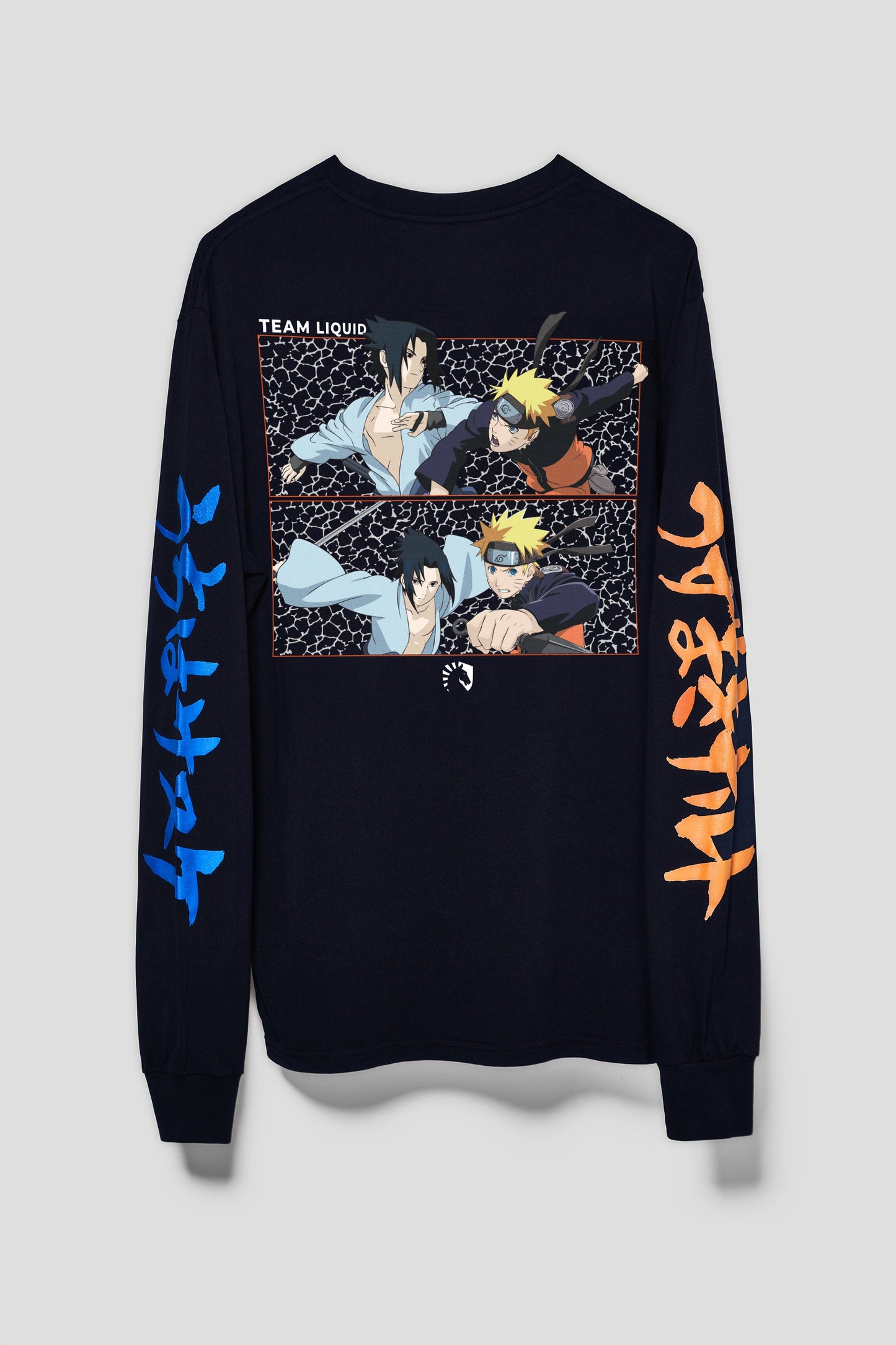 LIQUID x NARUTO VERSUS LONG SLEEVE TEE - BLACK