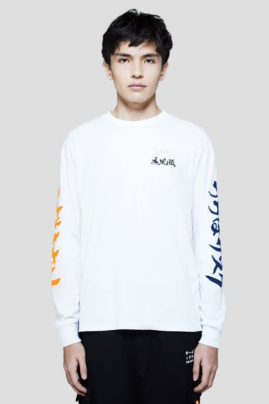LIQUID x NARUTO VERSUS LONG SLEEVE TEE - WHITE