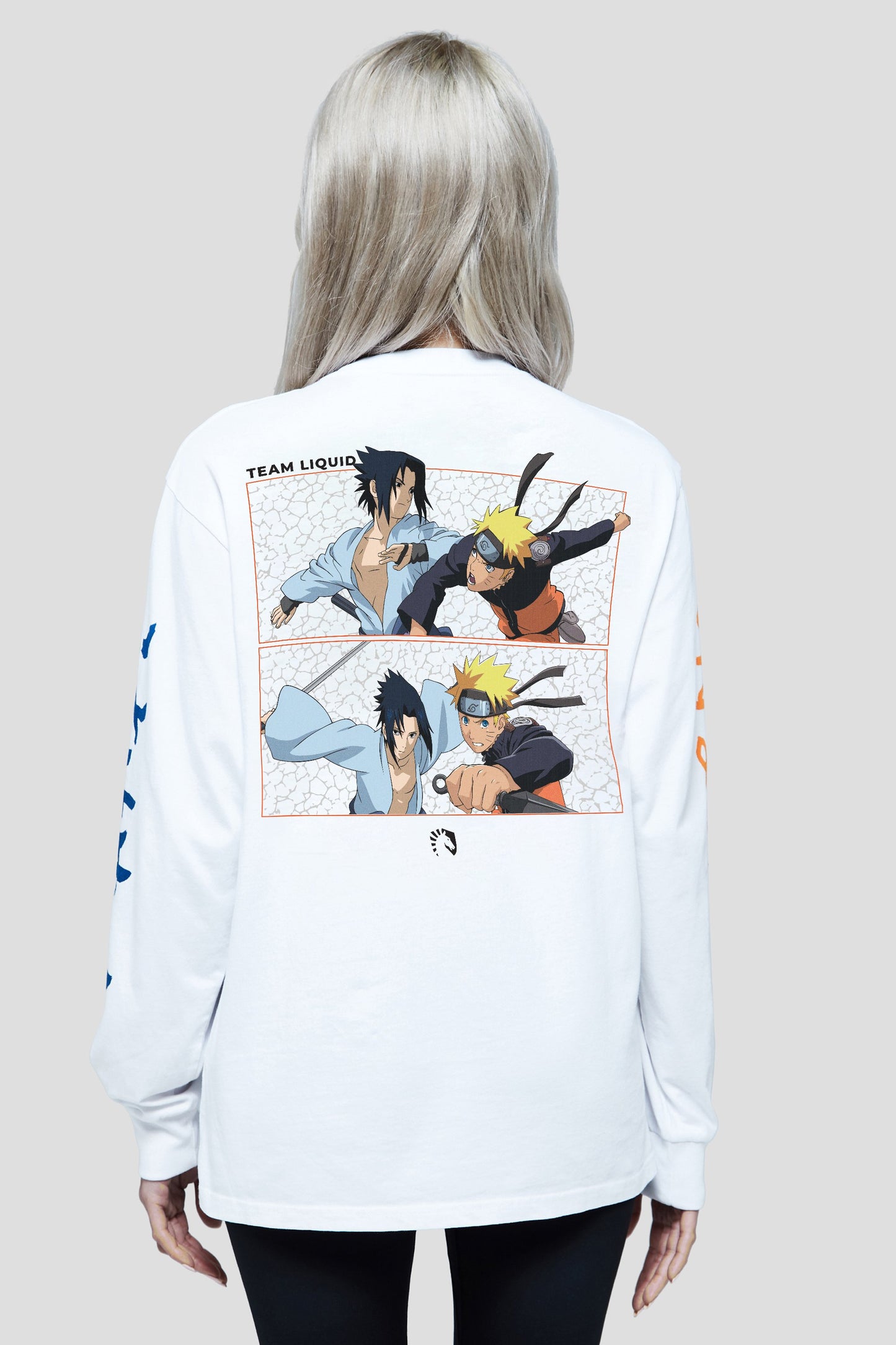 LIQUID x NARUTO VERSUS LONG SLEEVE TEE - WHITE