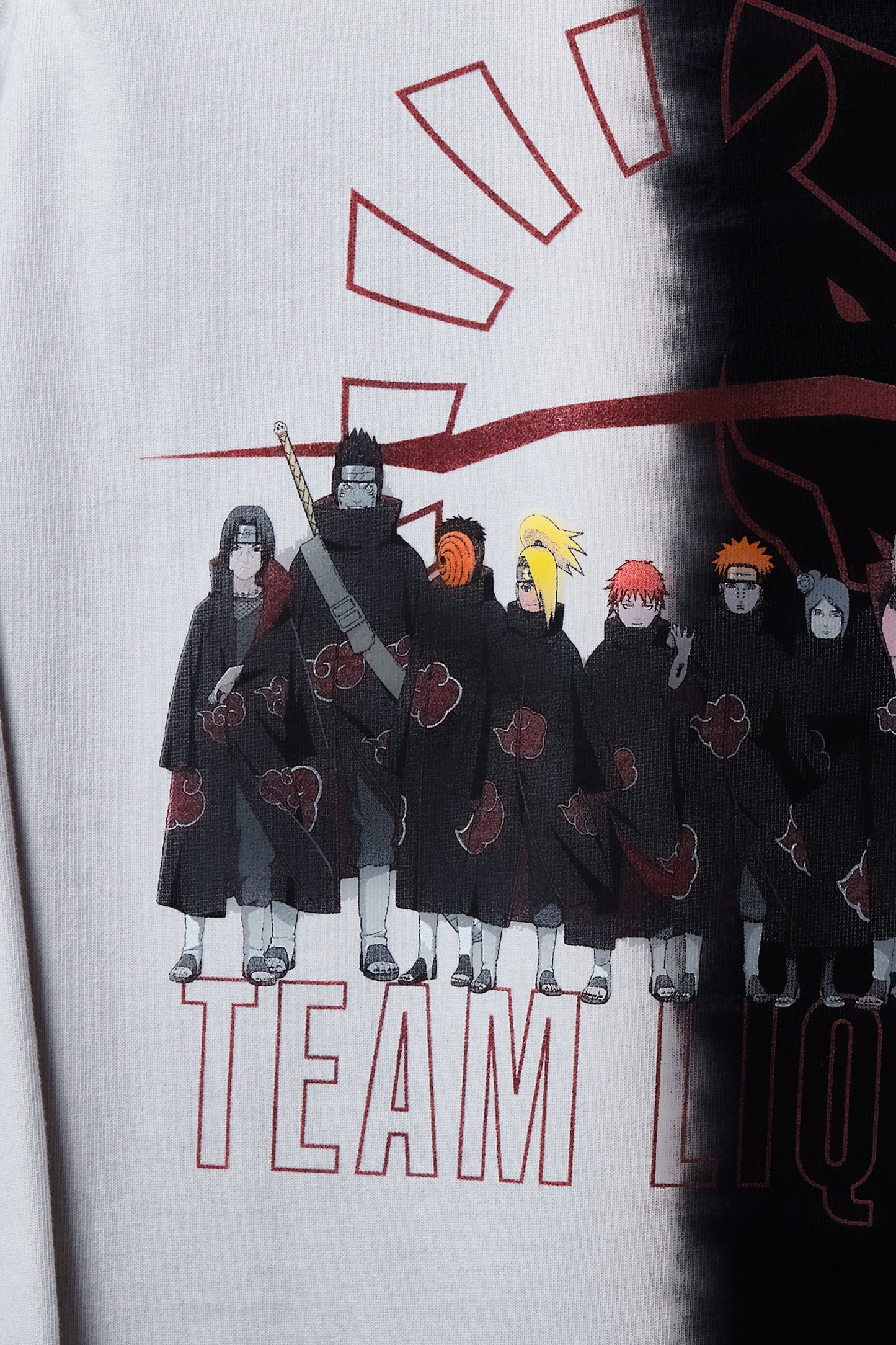 LIQUID x NARUTO AKATSUKI ZETSU DIP LONG SLEEVE TEE