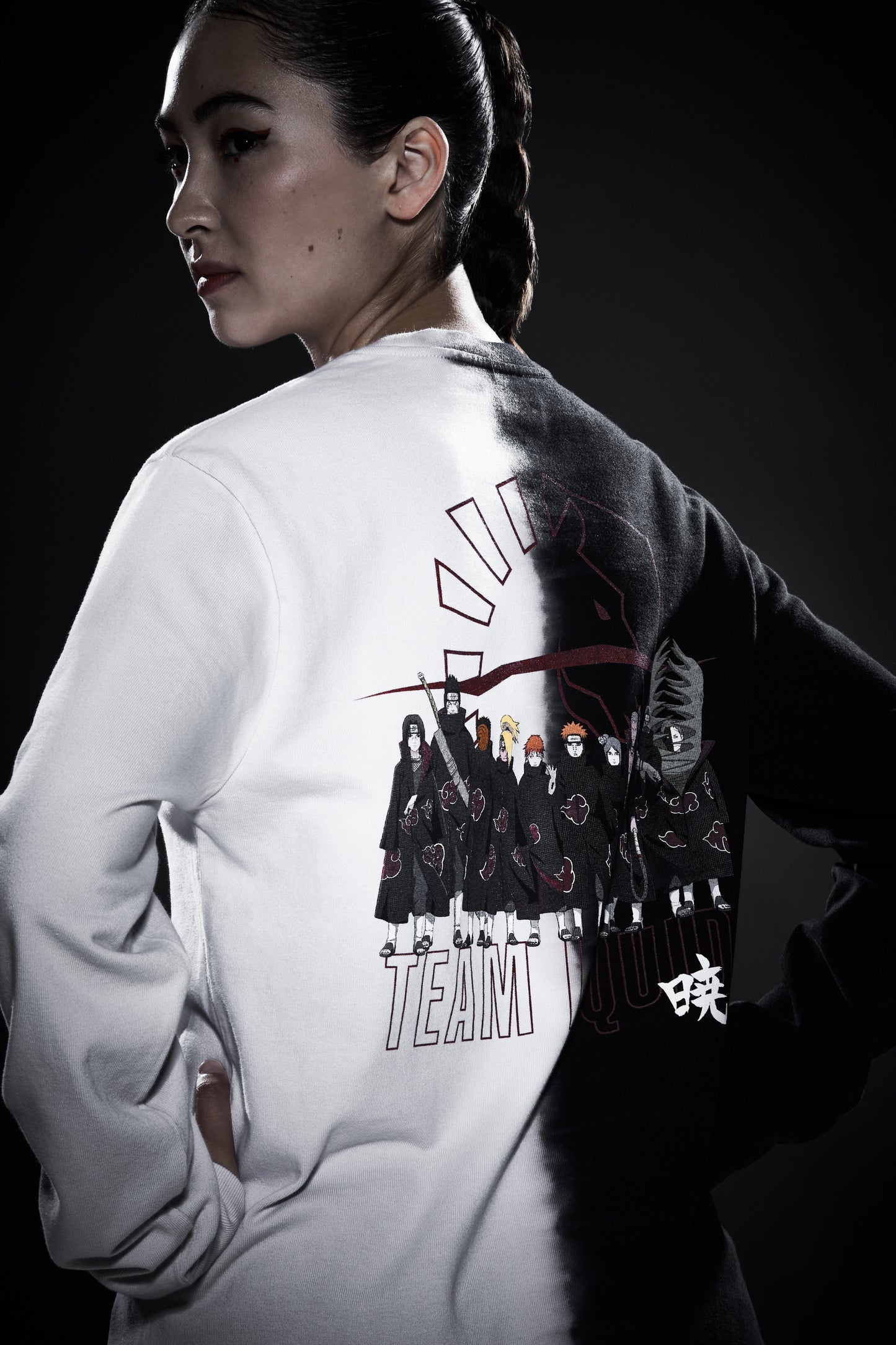 LIQUID x NARUTO AKATSUKI ZETSU DIP LONG SLEEVE TEE