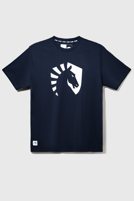 LIQUID CREST SHORT SLEEVE TEE - NAVY - Team Liquid