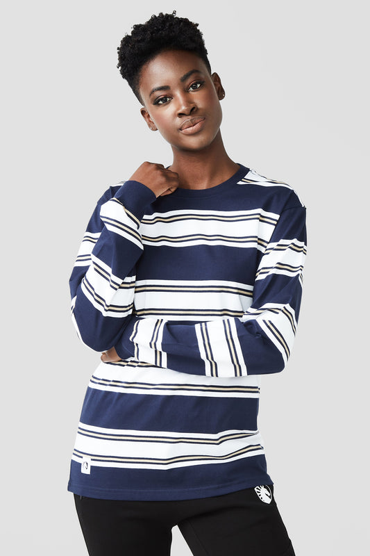 YARN DYE STRIPE LONG SLEEVE TEE