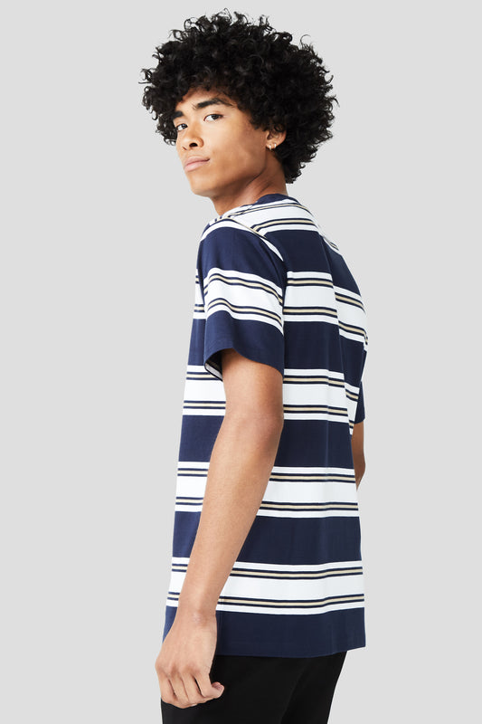 YARN DYE STRIPE SHORT SLEEVE TEE