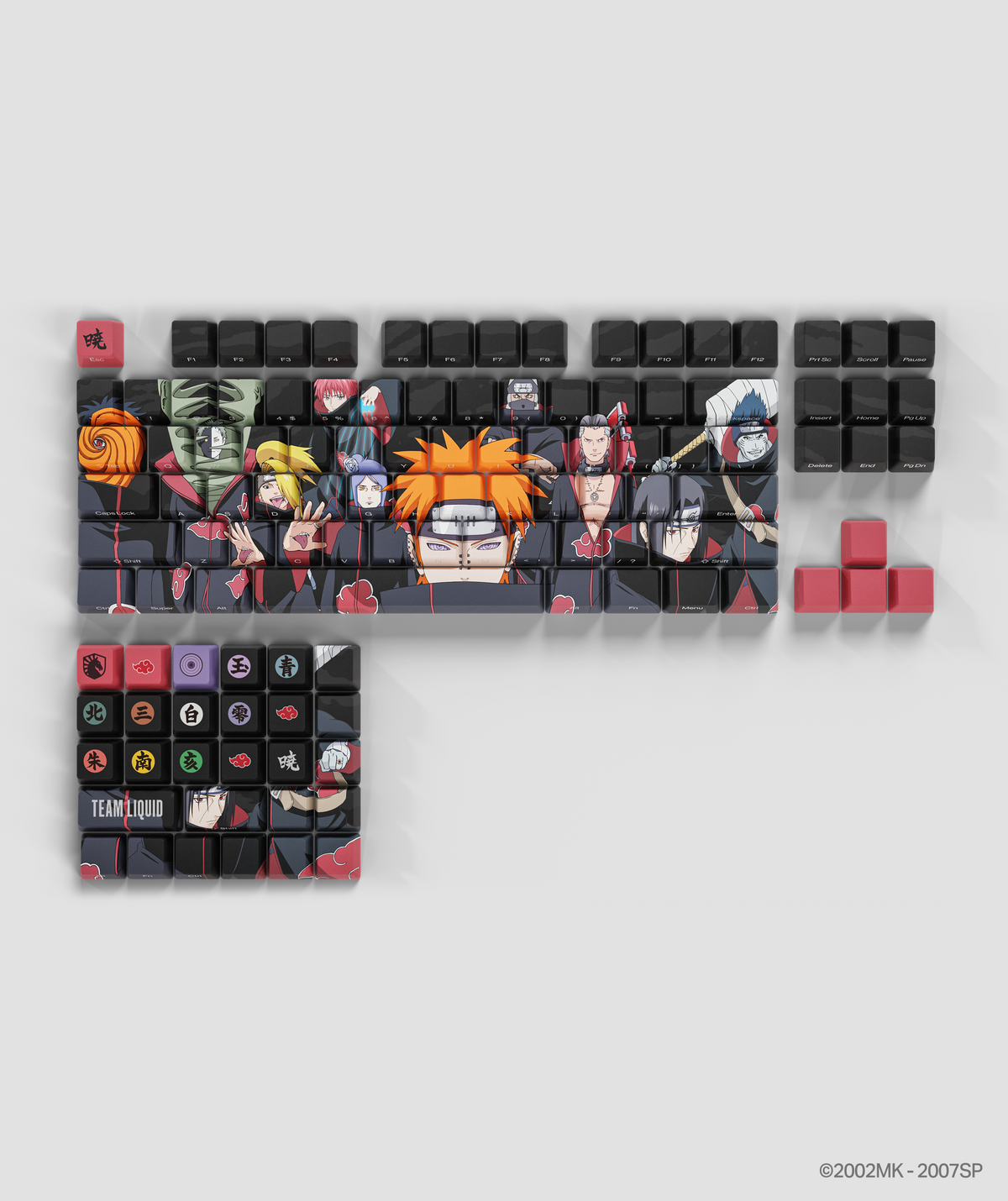 NARUTO IMMORTAL AKATSUKI KEYCAP SET