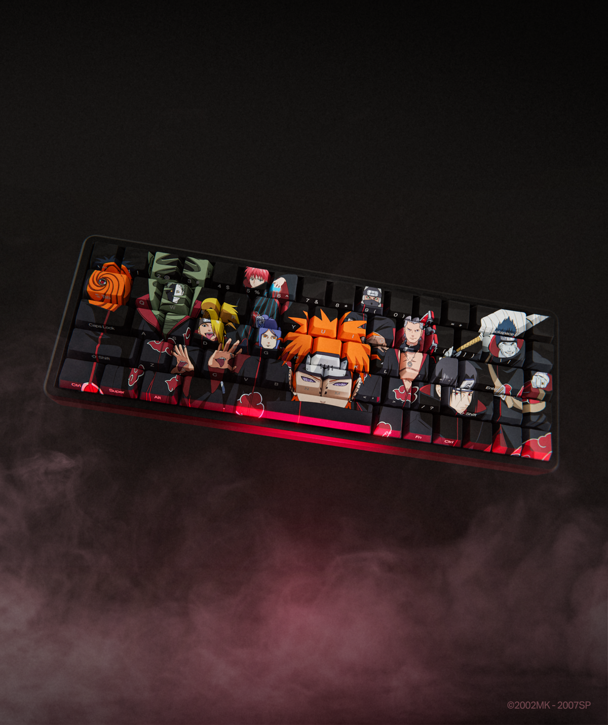 NARUTO IMMORTAL AKATSUKI KEYCAP SET