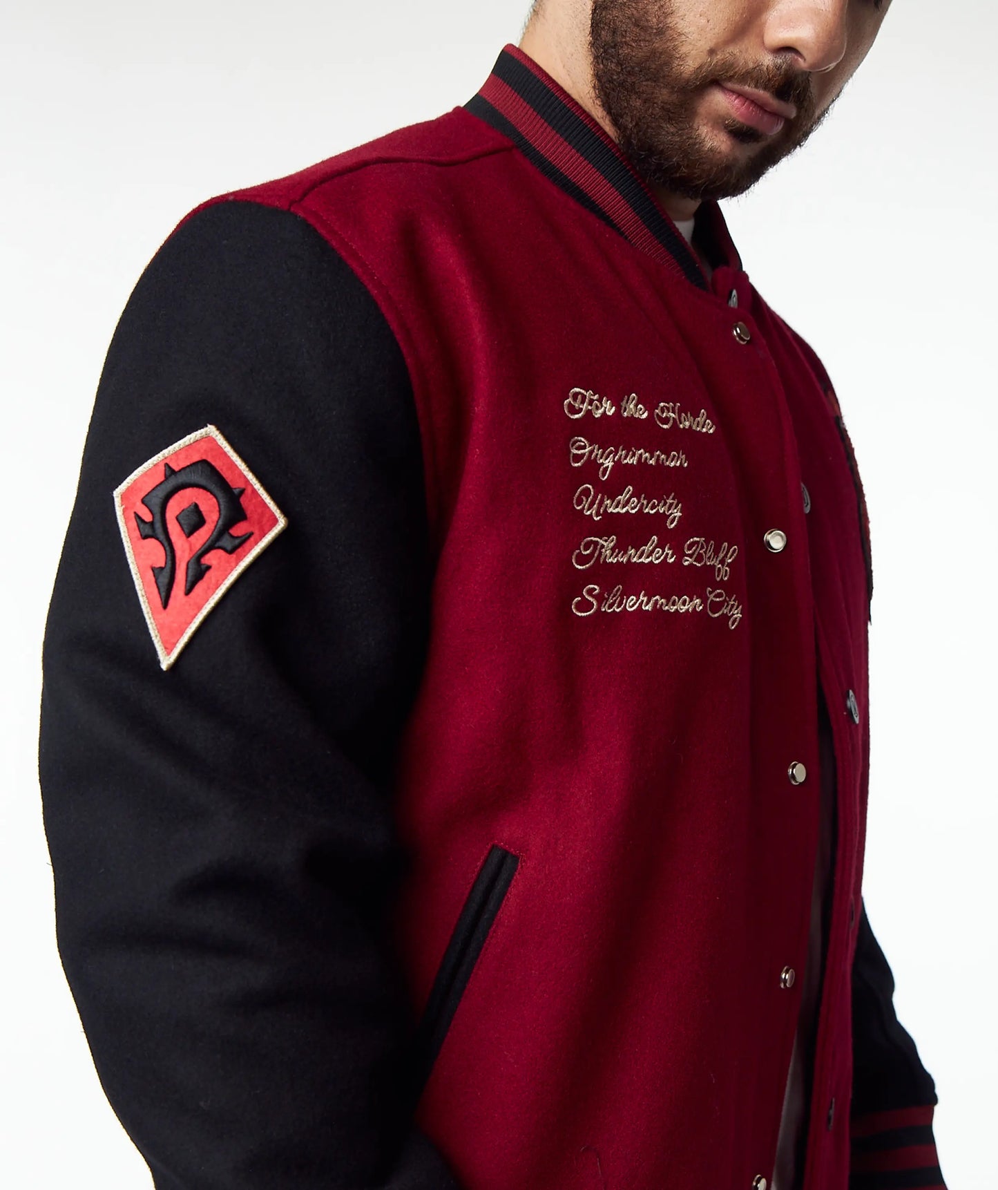 WORLD OF WARCRAFT HORDE VARSITY JACKET