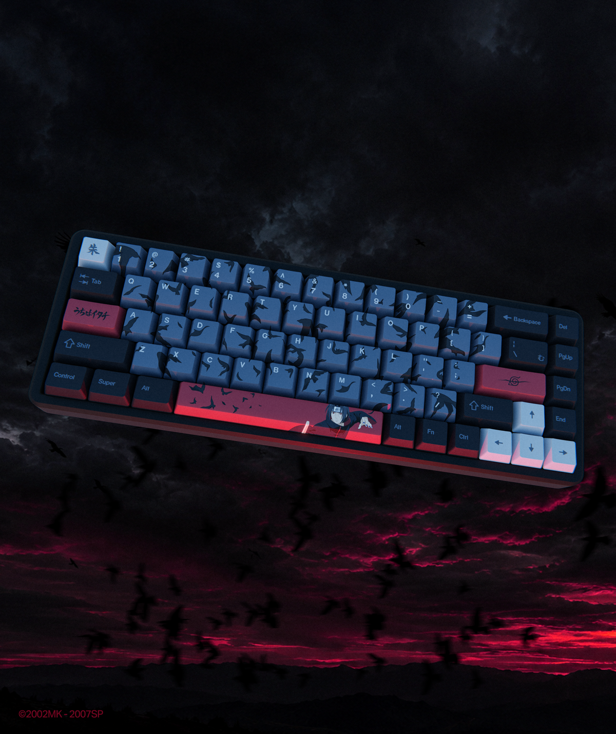 NARUTO ITACHI DARKNESS KEYCAP SET