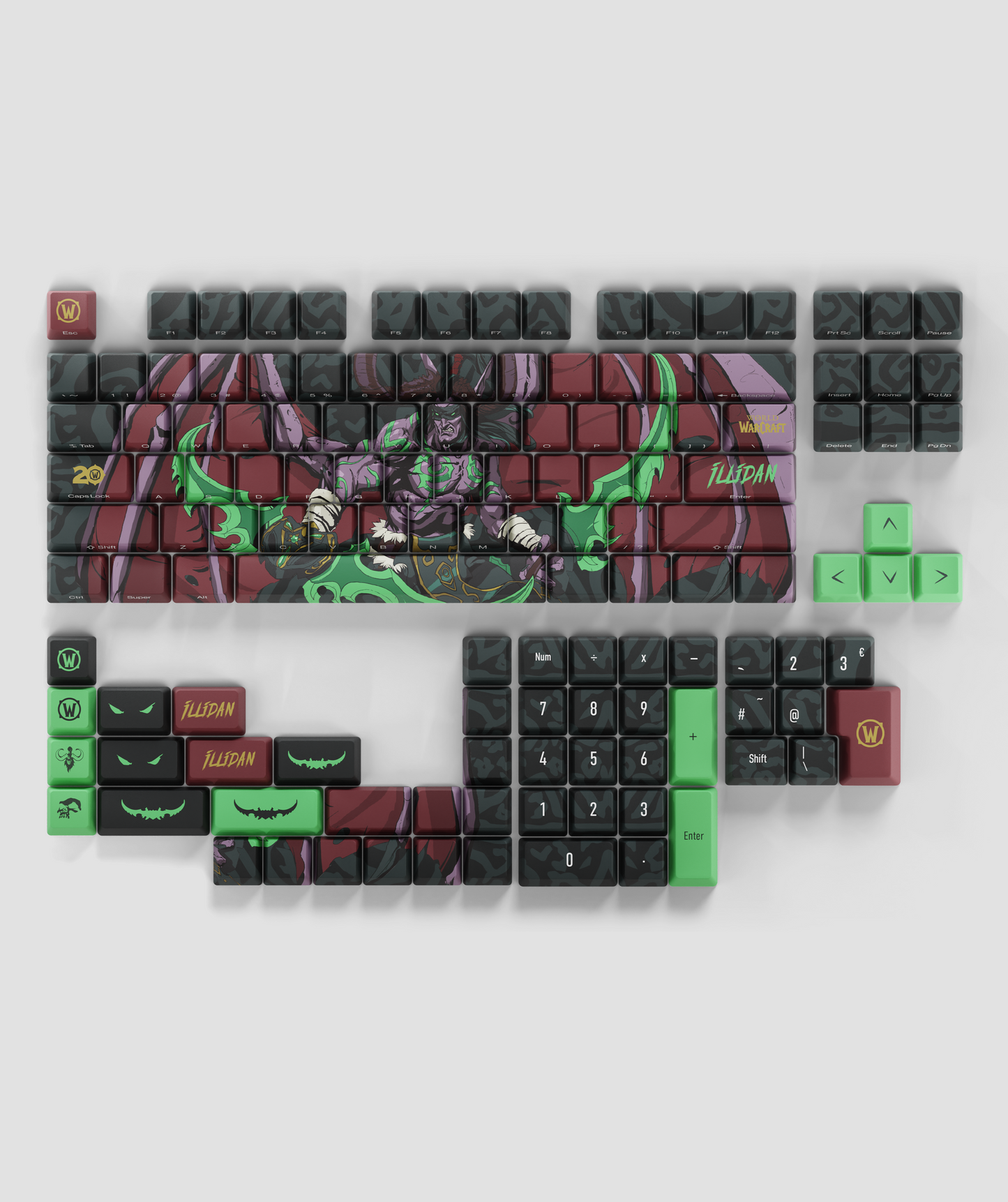 WORLD OF WARCRAFT ILLIDAN STORMRAGE KEYCAP SET