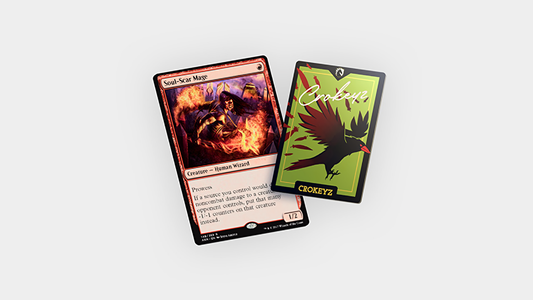 Soul-Scar Mage Card Signed by Crokeyz