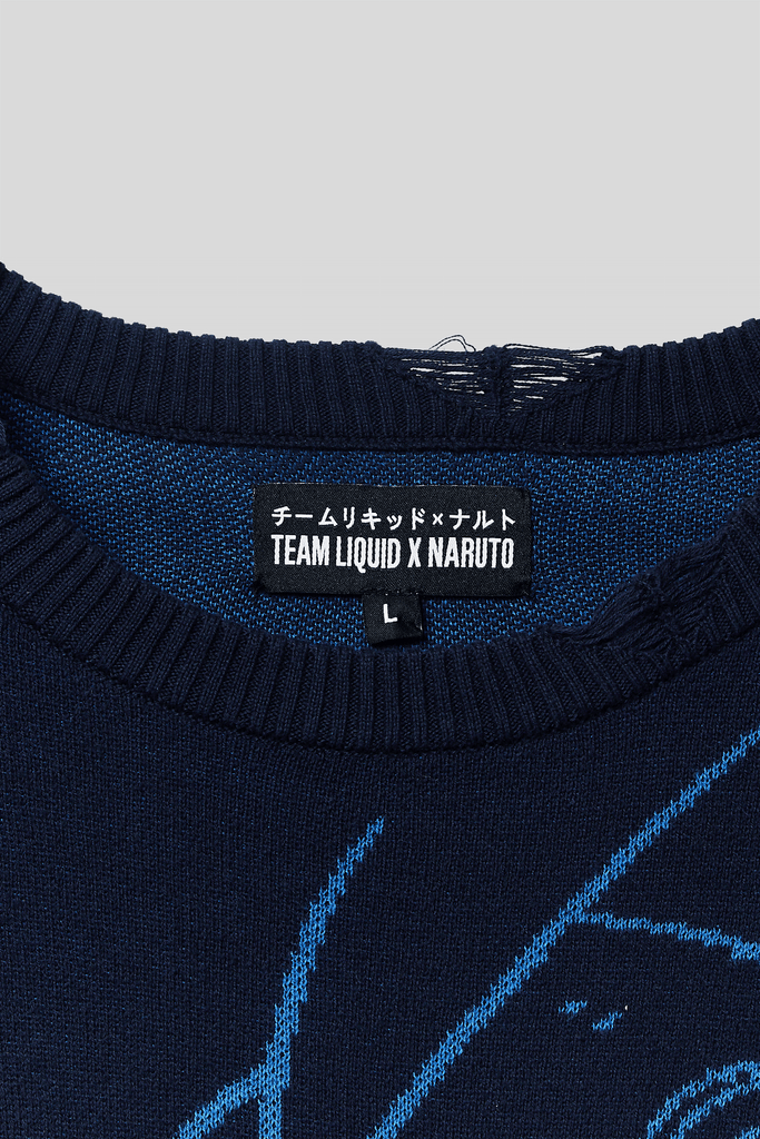 LXN SASUKE DISTRESSED KNIT SWEATER - Team Liquid