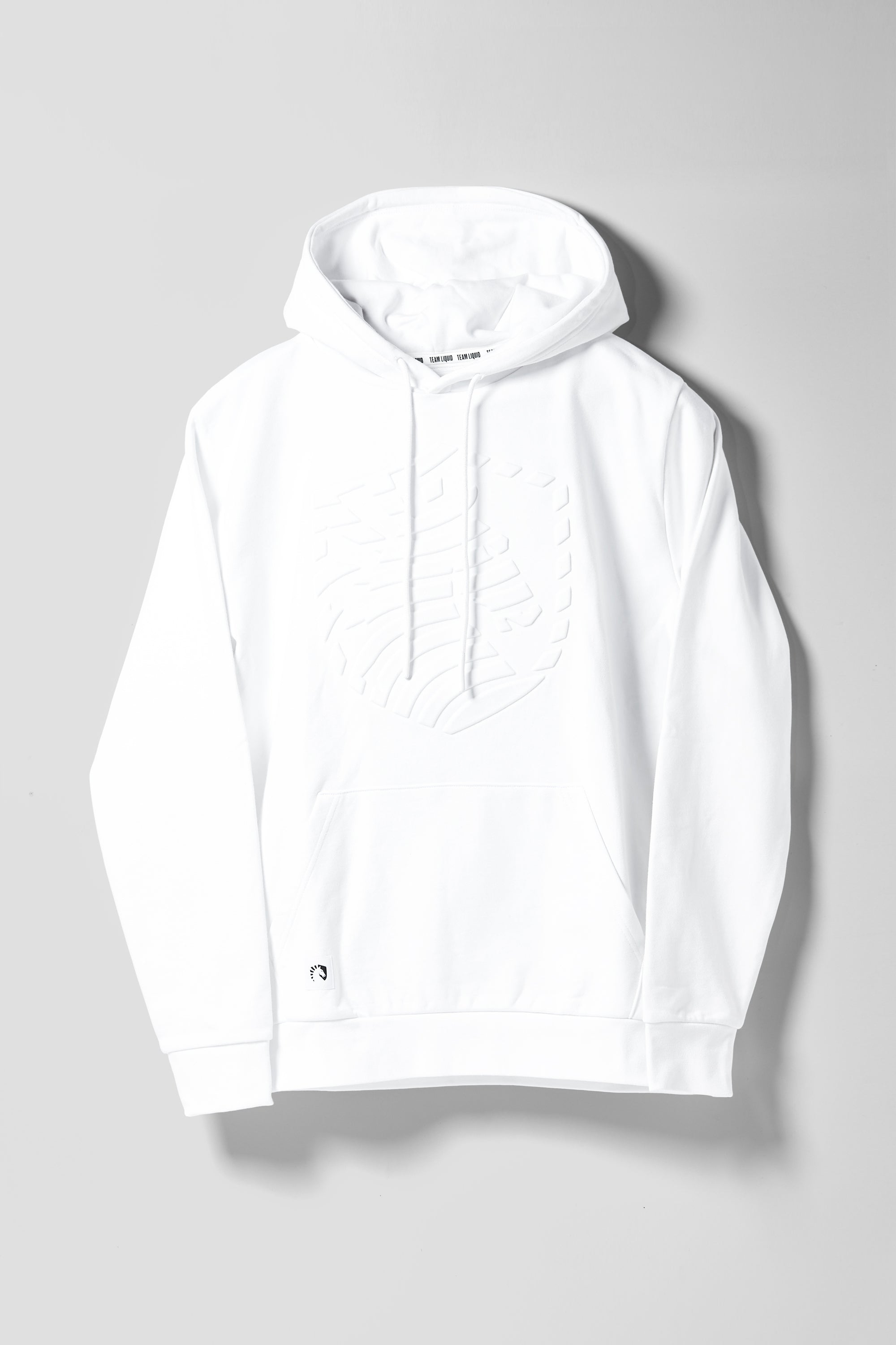 LIQUIDUS EMBOSS HOODIE WHITE