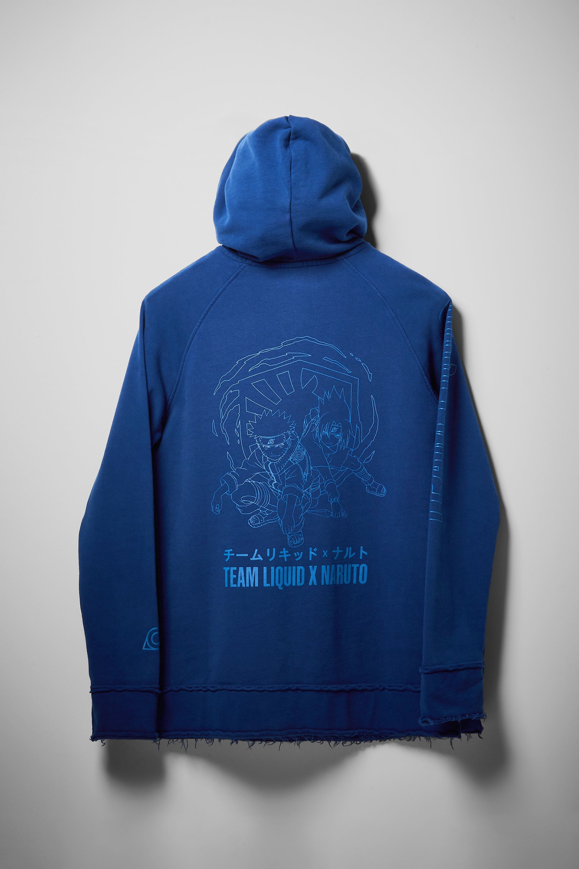 LIQUID X NARUTO 20Y FRAYED PULLOVER FRIENDSHIP HOODIE – Team